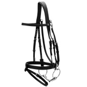 Smooth Noseband Bridle WC Black Smooth Noseband Bridle WC Black