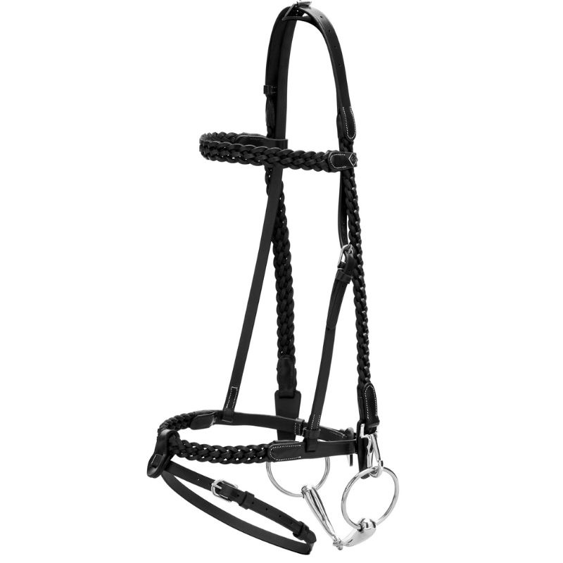 Bridle Plaited Training Working Collection Black