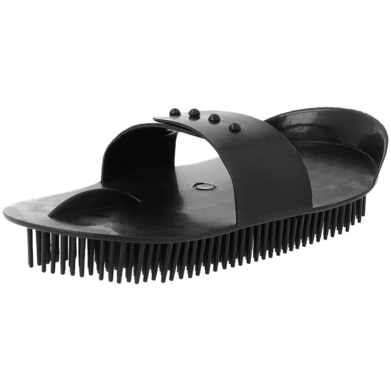 Plastic Curry Comb Essential Black